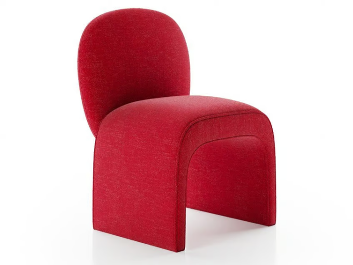 GUEST - Sled base upholstered fabric chair _ Liu Jo Living Collection